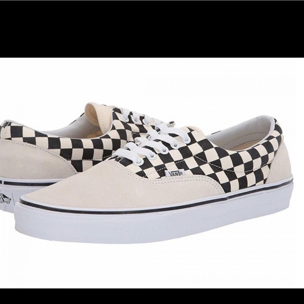 COPY - 🔥 VANS PRIMARY CHECK ERA MARSHMALLOW BLACK SHOES NWT 🔥 - Picture 5 of 8
